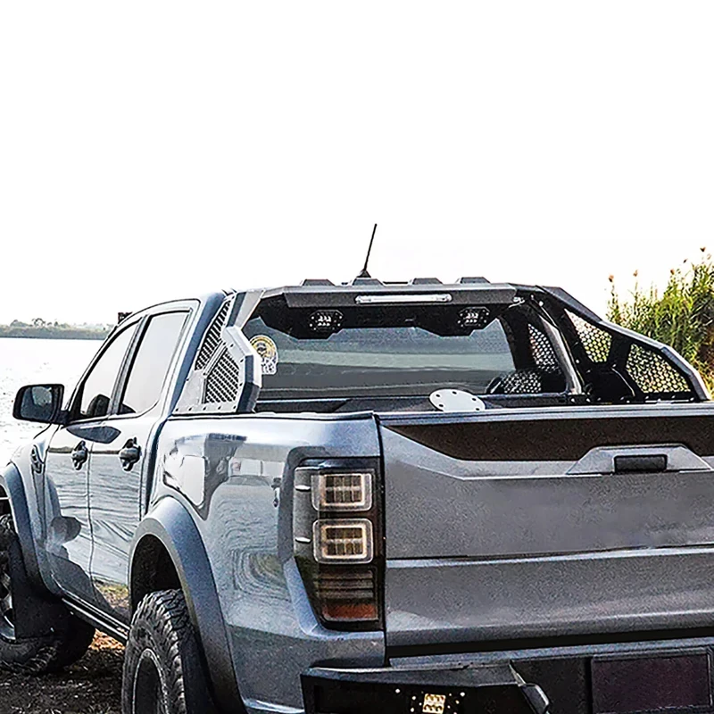 High Quality Universal Carbon Steel Roll Bar Bracket Pickup Sport For Ranger Dmax NP00 Black Exterior Accsori