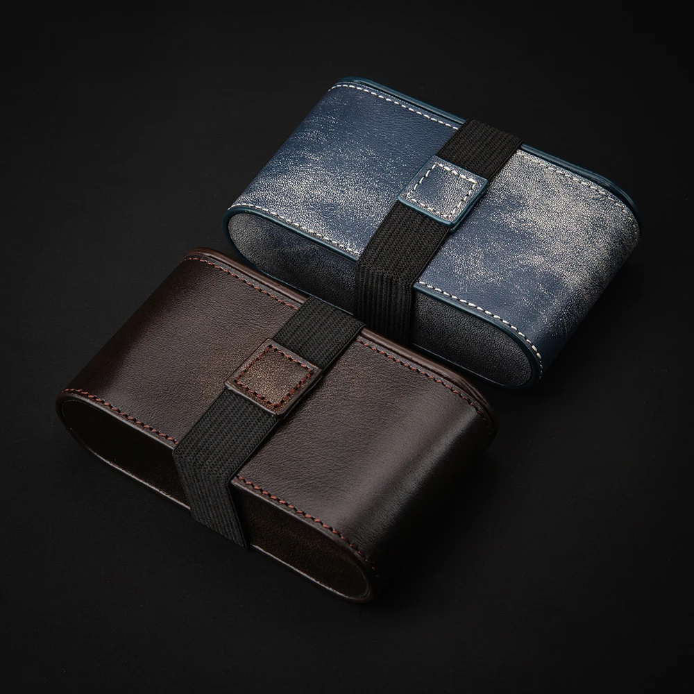 Capa de filme de couro genuíno 120/135/35mm, 4 rolos, 35 caixas de armazenamento para 135 35mm, caixa de filme 135 preto e branco, recipiente de filme colorido