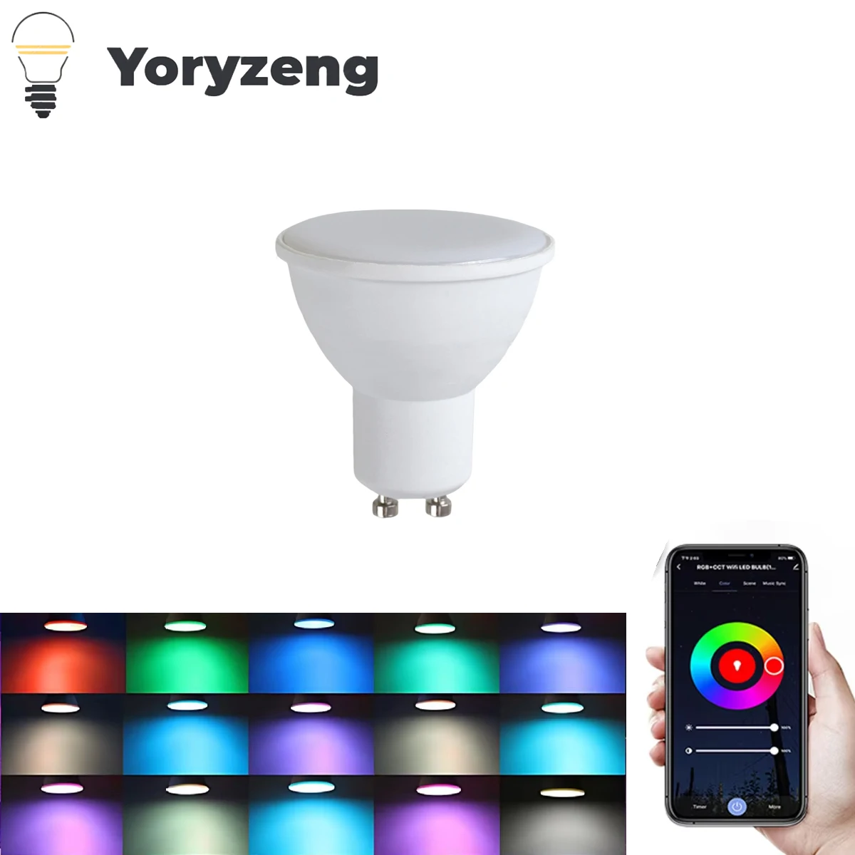 

Регулируемая GU10 светодиодная лампа 5W белая регулируемая умная партия прожекторы жизнь декоративное освещение внутренний декор осветить лампу праздник