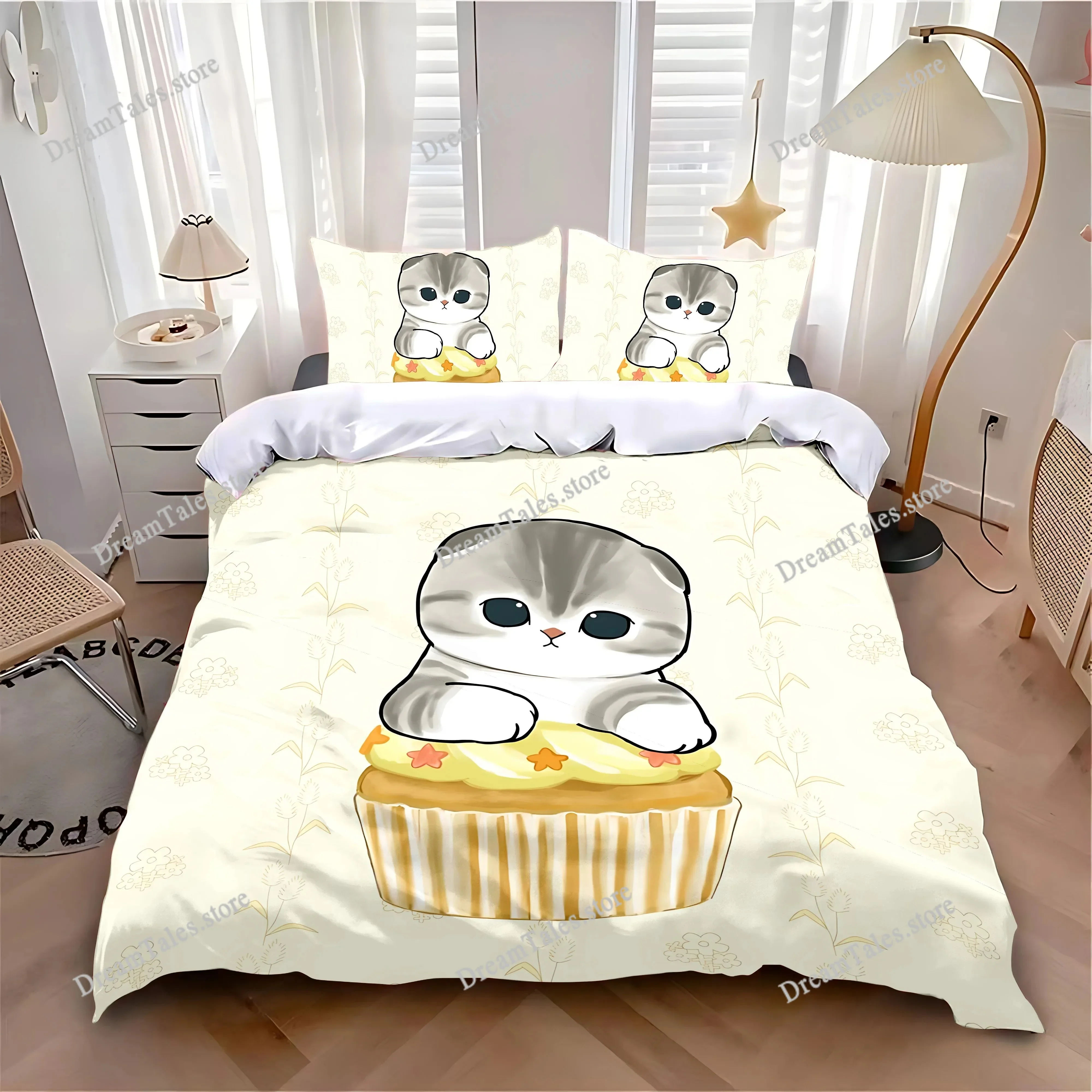 

New Duvet Cover Pillowcase Bedding Set Hot Cute M-MofusandS Adult Boy Girl Bedroom Decoration Children Single Double Large Size7