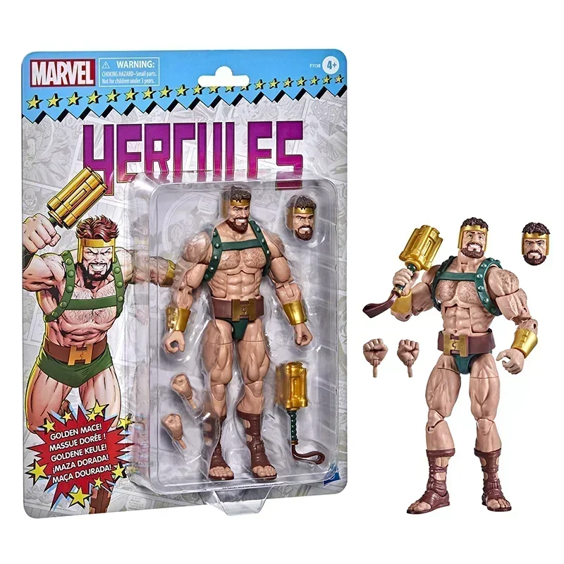 

6 Inch Marvel Legends Figure Retro Series Hercules Action Figures Hanging Card Collectible Model Desk Decor Toy Adult Kids Gift