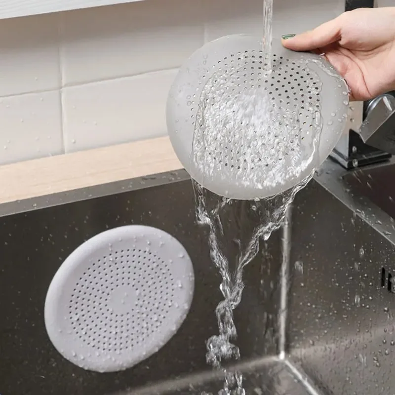 Shower Floor Drain Hair Stopper Catcher Kitchen Sink Plug Anti-blocking Bathtub Strainer Sewer Outfall Filter Bathroom Supplies - view 2
