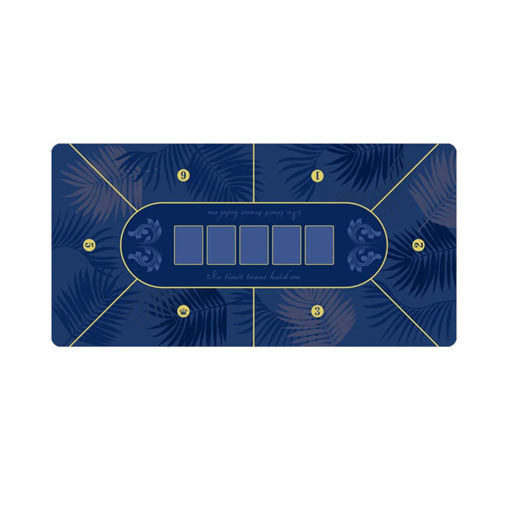 

Rubber Anti Slip Texas Hold'em Poker Mat Casino 6 Players Table Poker Tablecloth Thick Poker Mats for Party Board Game