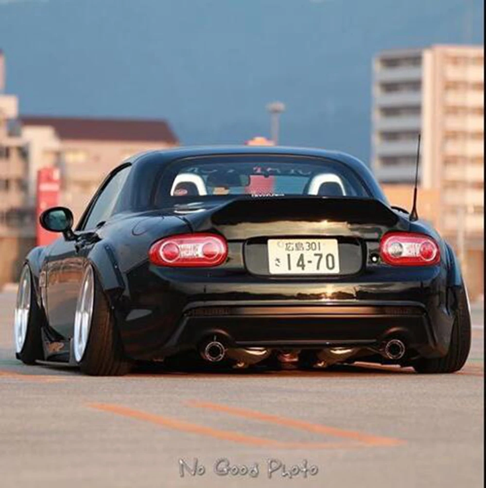 For Mazda MX5 NC NCEC SPOILER Roadster Miata Hard Top Only EPA Style Rear Duckbill Spoiler  Fiber Glass Splitter Wing Un-Painted