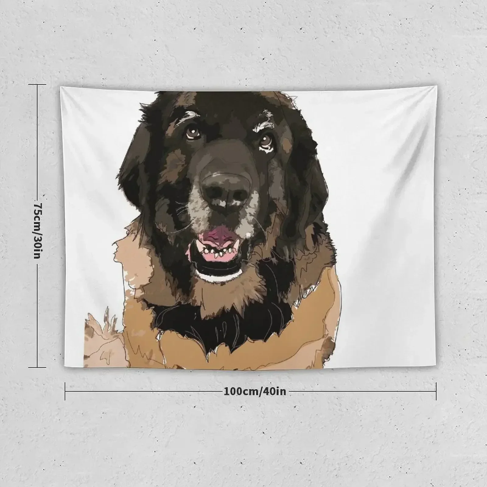 Kaiser the Leonberger Dog Tapestry Wall Decor Decoration For Rooms Kawaii Room Decor Home And Comfort Decor Tapestry