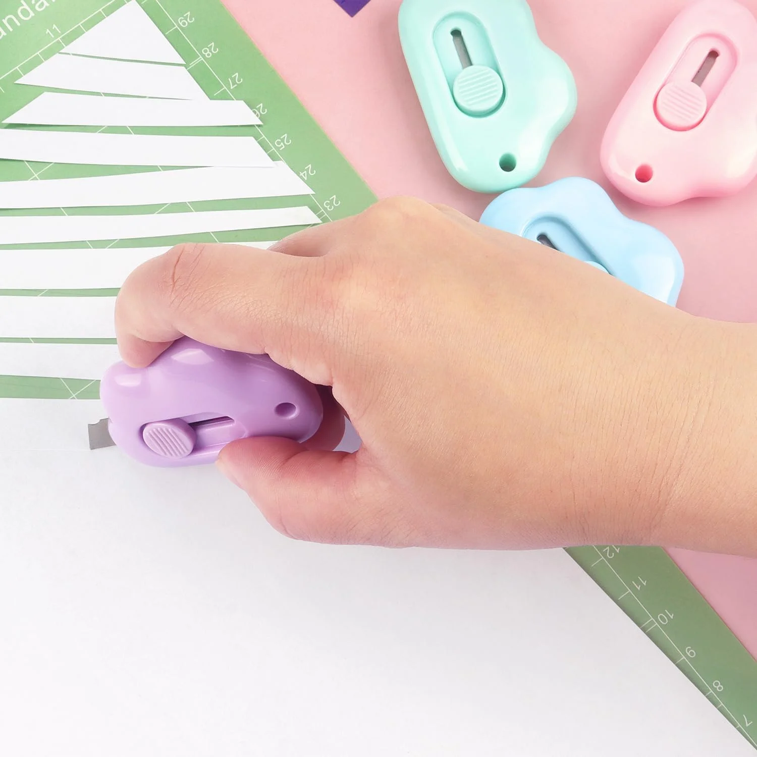 Cloud Retractable Letter Opener Envelope Slitter, Package Opener for Envelope Mail Letter  Paper DIY Projects, 6 Pack