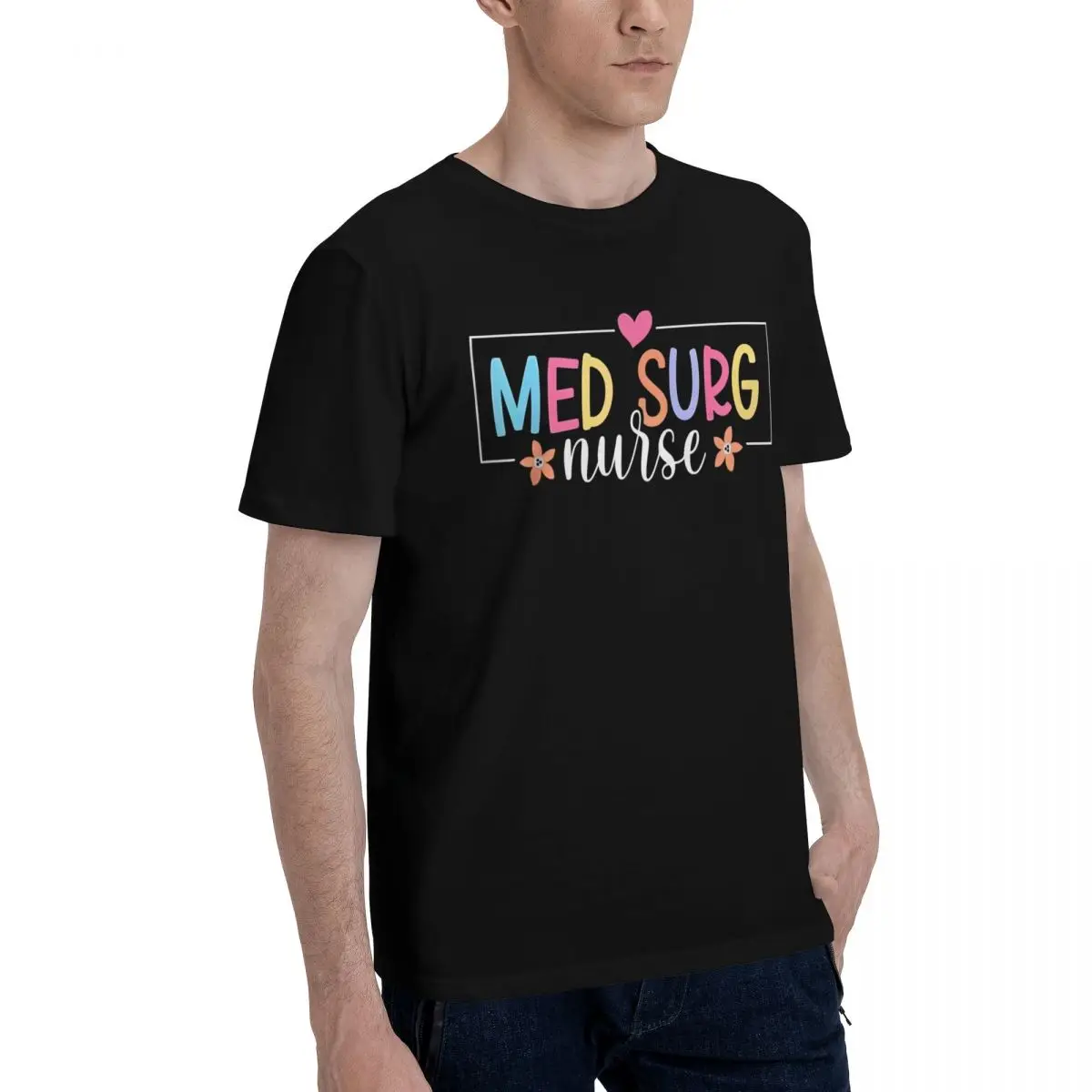 Colorful Med Surg Nurse Print Sports Tees Travel Champion Funny High quality Eur Size