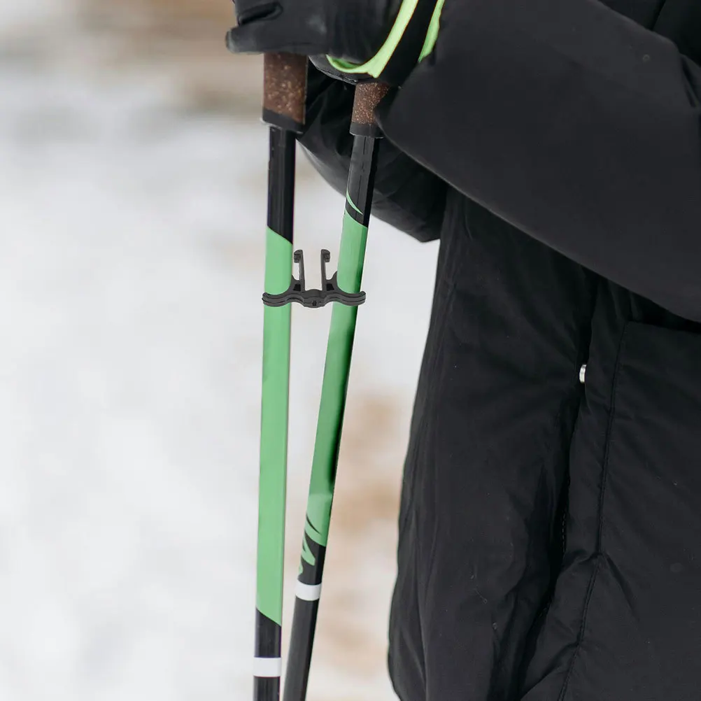 

8pcs Trekking Pole Clips Plastic For 18Mm Poles Hiking Walking Stick Clamp Outdoor Climbing Fishing Rod Holder