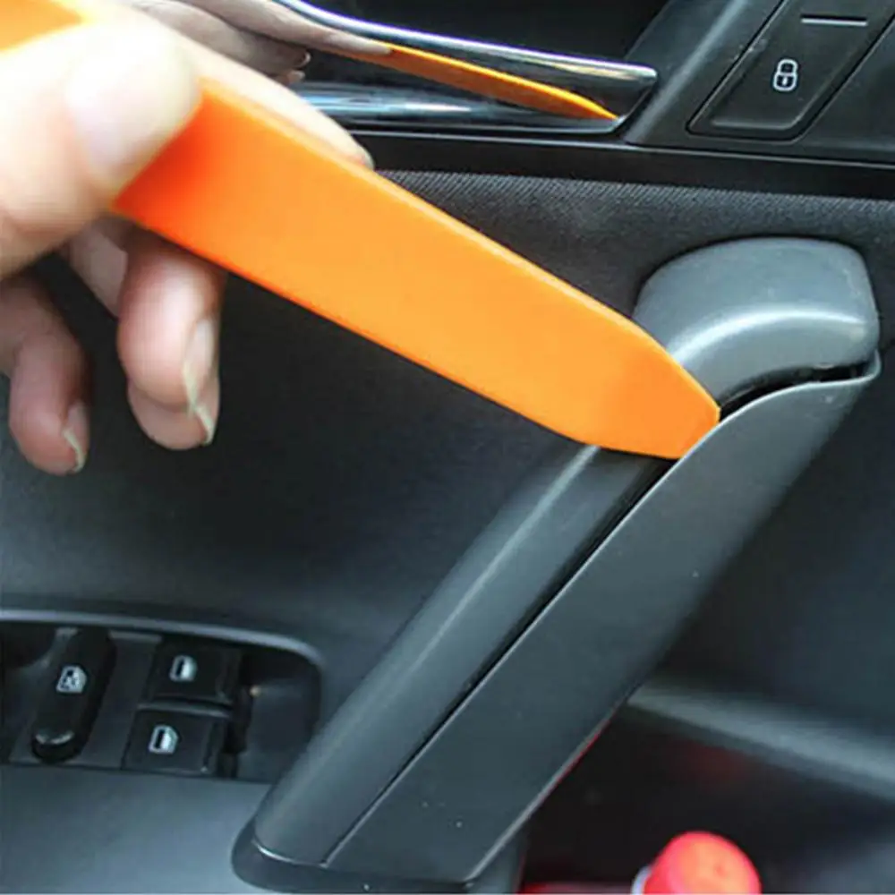 4Pcs Car Auto Door Panel Trim Dash Radio Audio Pry Removal Tool Kit Car Door Clip Car Disassembly Tools Set DVD Stereo Refit