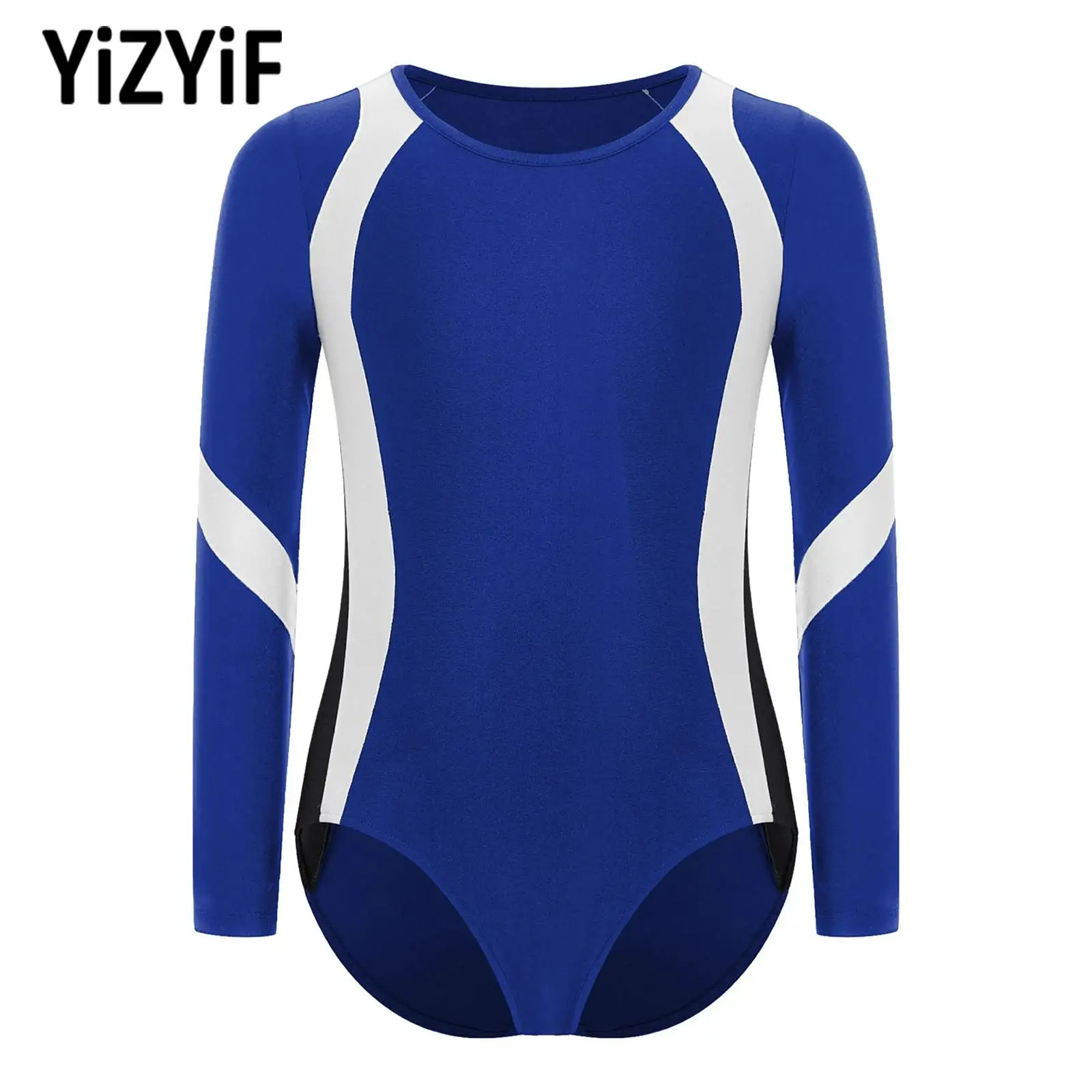 ثياب الباليه للأطفال الأولاد رياضي الشكل التزلج الجمباز الرقص أزياء مسرحية الطفل طويلة الأكمام ارتداءها Dancewear #1