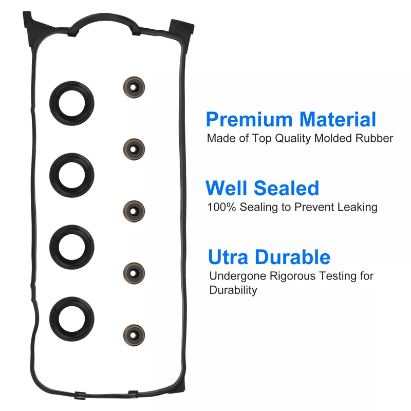 VS50499R Комплект прокладок клапанной крышки подходит для Honda Civic Coupe Sedan DX EX LX 1.6L SOHC L4 D16Y7 VS50500R