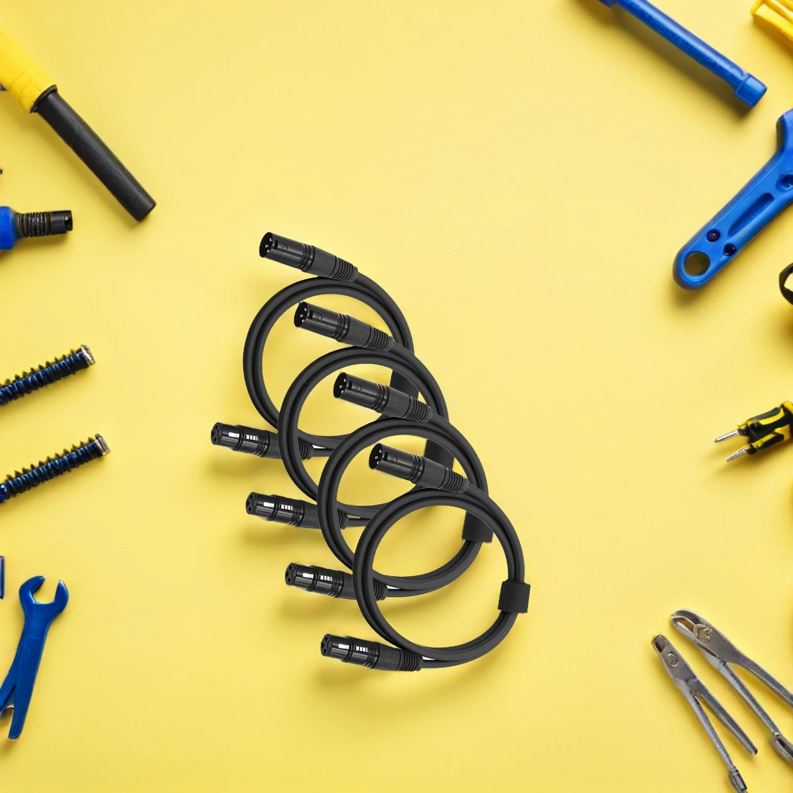 10 шт. DMX-кабель Аудио линия 3-контактный сценический светильник с подвижной головкой Par Light 2 м Черный XLR Мужской Женский Сигнал Гибкий ПВХ Водонепроницаемый