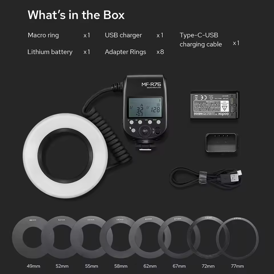 Godox 링 라이트 사양