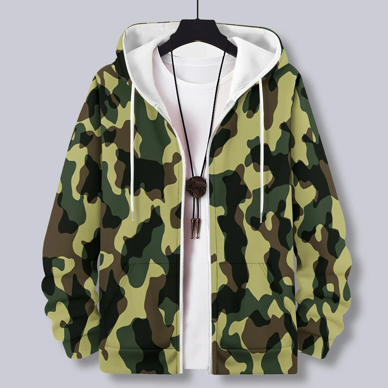

Мужская толстовка на молнии с камуфляжным узором, толстовка с 3d принтом, повседневная мужская толстовка с капюшоном, женский пуловер, пальто на молнии
