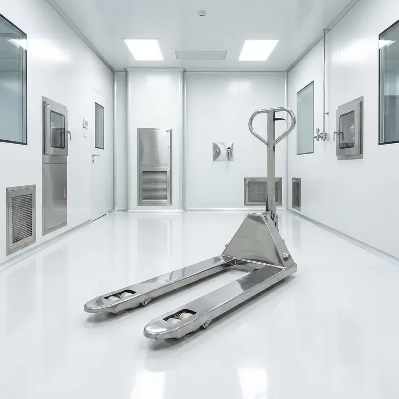 304 Stainless Steel Hand Pallet Truck 2.5 Ton Manual Pallet Jack Food Grade Material Handling for Pharmaceutical Meat