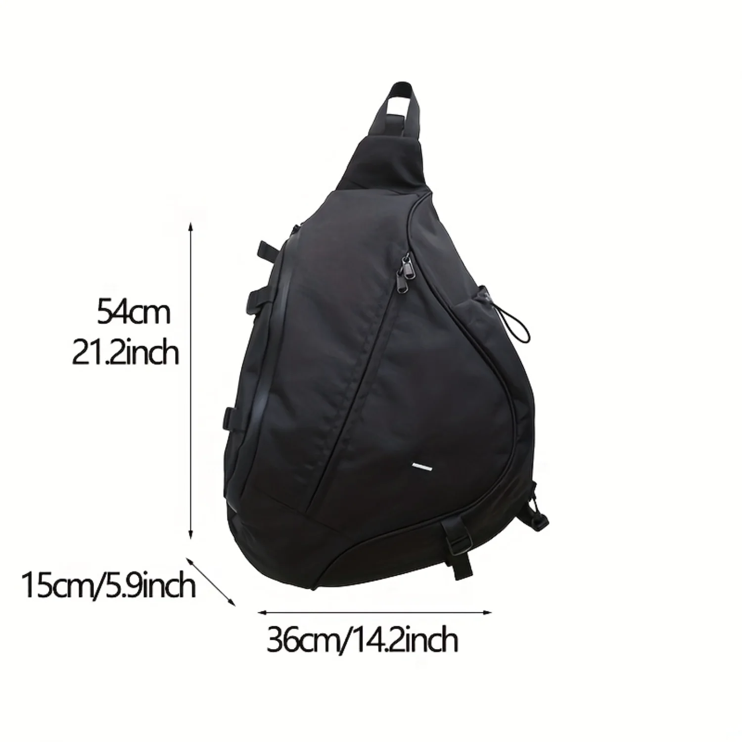 Men's Nylon Crossbody Shoulder Bag - Large Capacity Sports Travel Bag