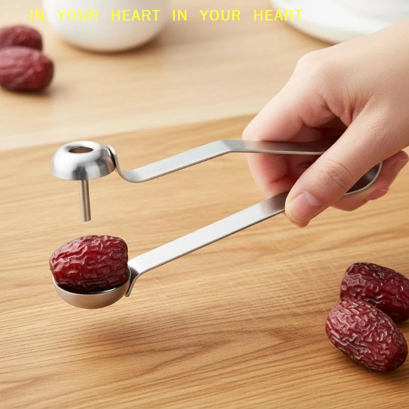 【X】Stainless Steel Cherry Seed Remover Cutter Kitchen Gadgets Vegetable Tool Apples Red Dates Corers Twist Fruit Core Remove Pit