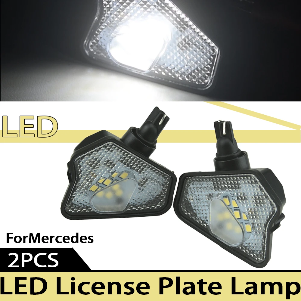 2PcsAuto Parts For Mercedes A Class W176 W204 E-Class W212 GLA C Class X156 Car Led Under Side Rearview Mirror Puddle Light
