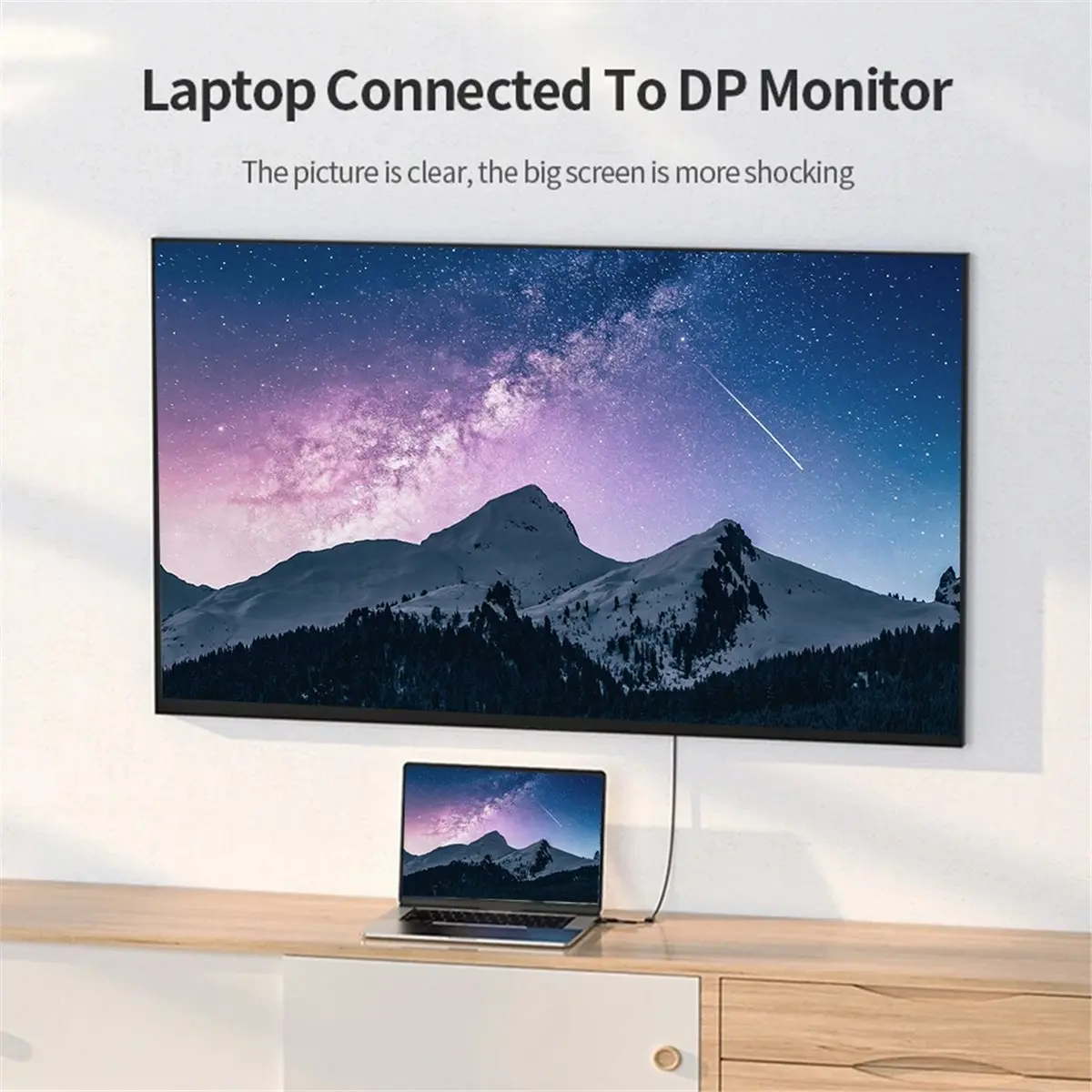 New Electronics 4K@60Hz -Compatible Male to DisplayPort Female Adapter with USB Power Unidirectional Converter for Gaming Monito