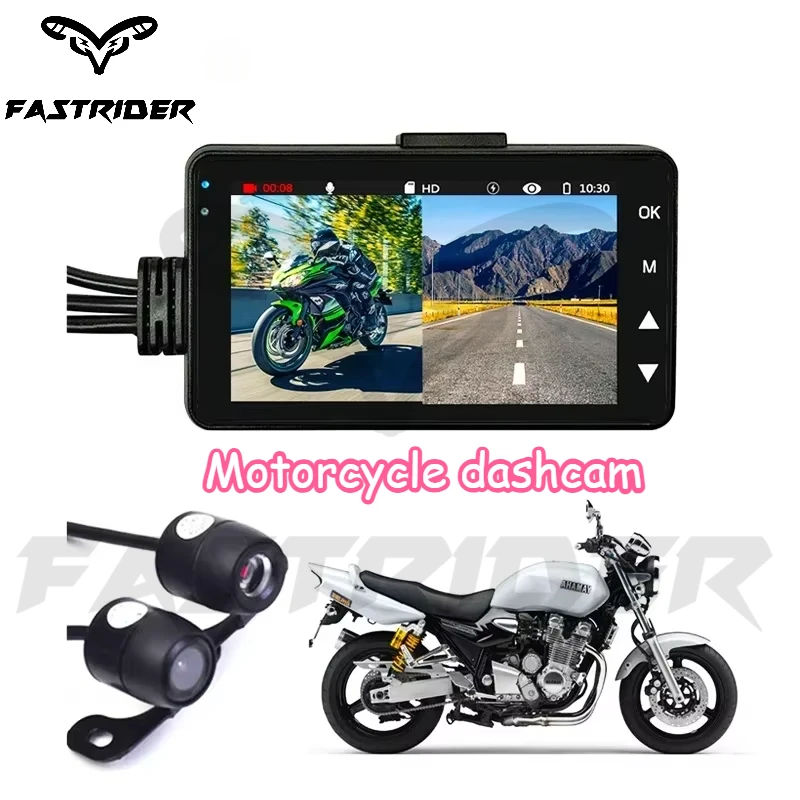 دراجة نارية كاميرا DVR موتور KY-MT18 داش كام خاص ثنائي المسار الجبهة الخلفية مسجل للرؤية الليلية G-الاستشعار دراجة نارية الصندوق الأسود #1