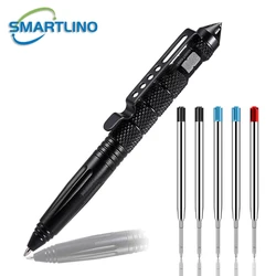 Self Defense Metal Military Tactical Pen School Student Office Ballpoint Pens Emergency Glass Breaker EDC Supplies