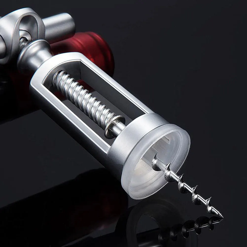 

Zinc Alloy Opener Bottle Openers Elegant Design Corrosion Resistant Manual Corkscrew For Kitchen Bar Silver Color