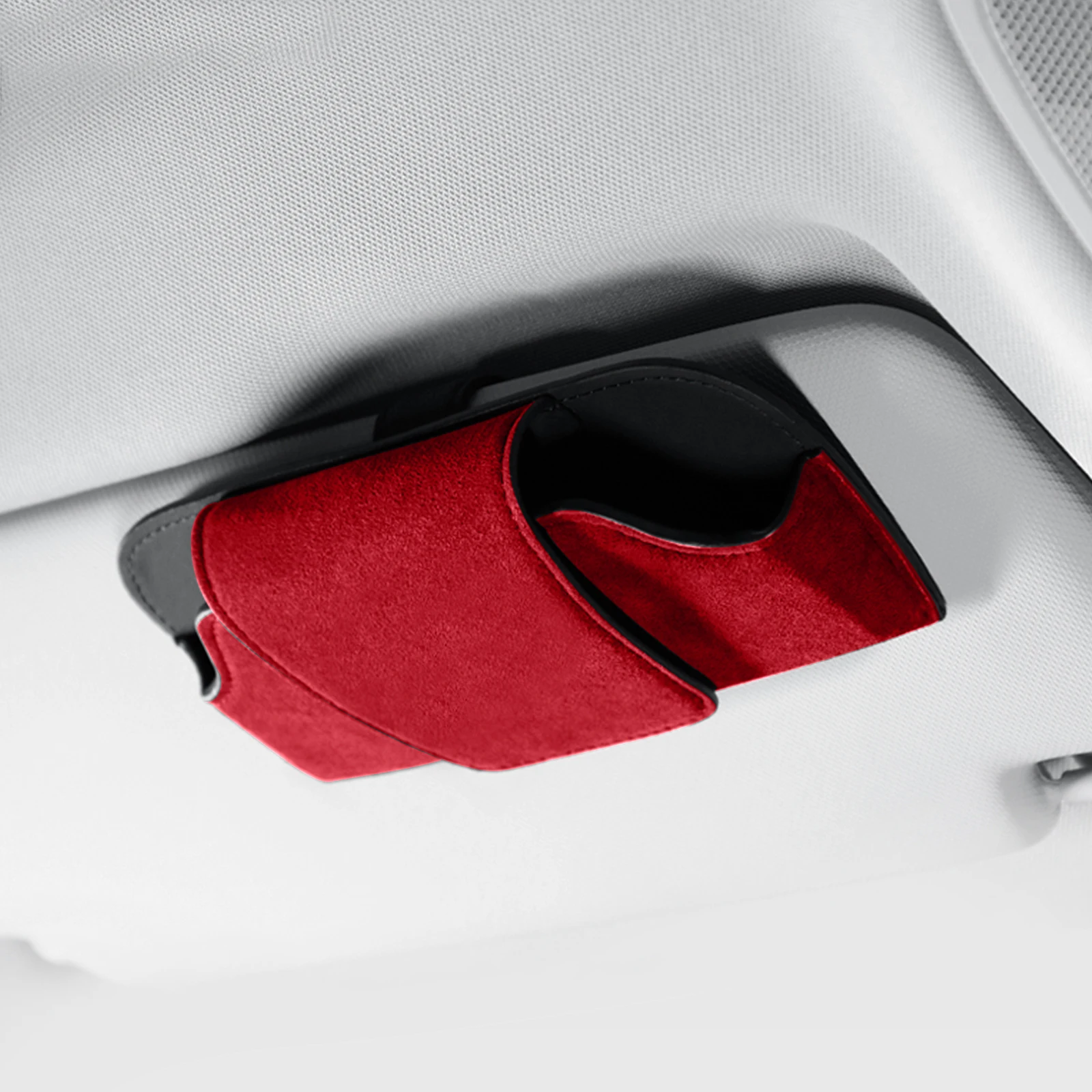 

Alfanxi Sunglasses Holder for Car Sun Visor Universal Organizer Box Compatible with Most of Cars