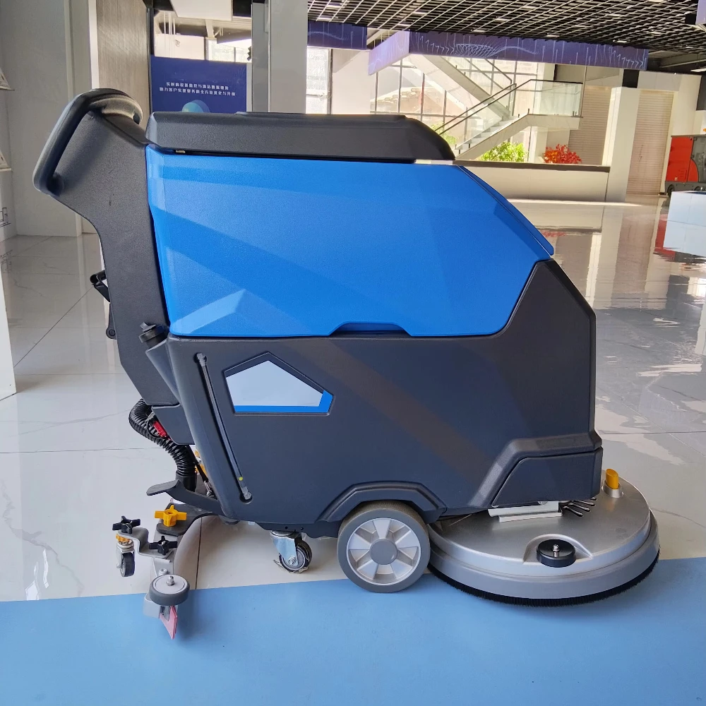 Full Closed Commercial Floor Scrubber Vacuum Floor Cleaning Scrubbing Machine