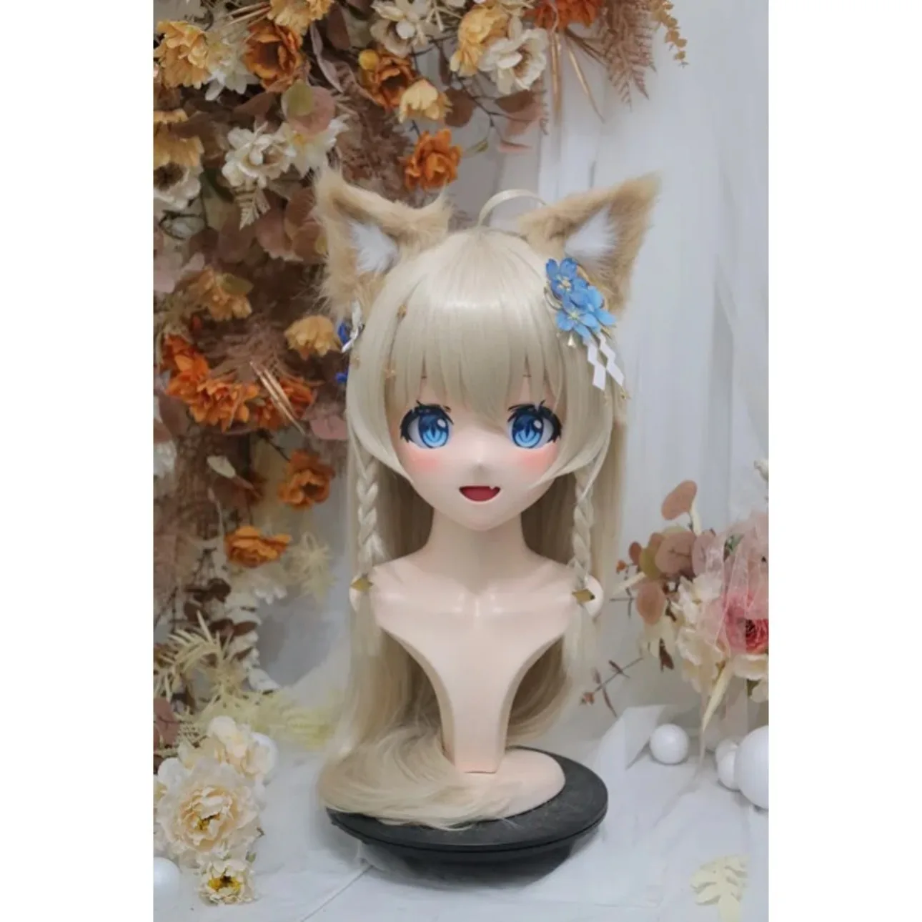

Kigurumi player oc show NFD full head with lock cosplay