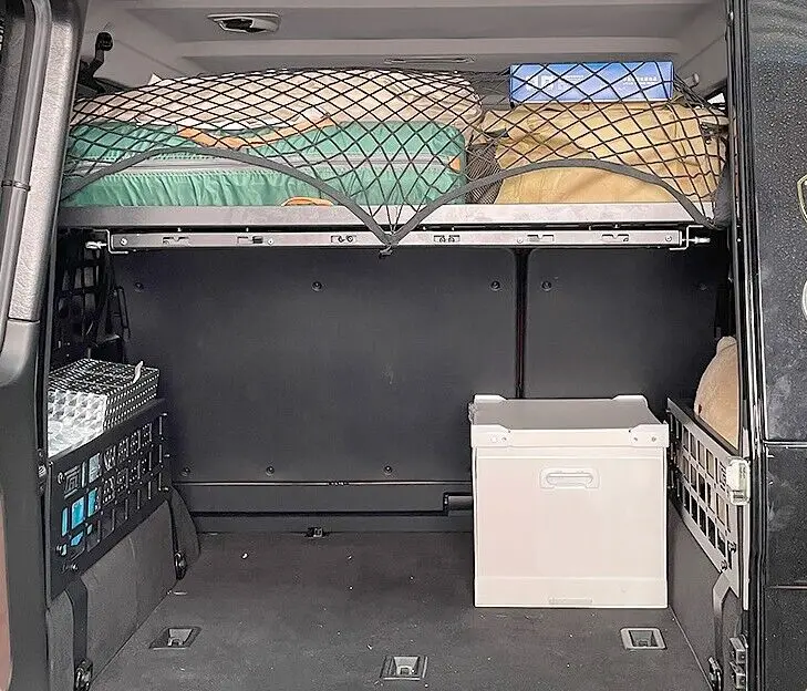 Rear Molle Panels For Mercedes-Benz G Class G500 G55 2004-2018 Heavy-Duty Modular Storage Shelf Rack Trunk Roof Extension Racks