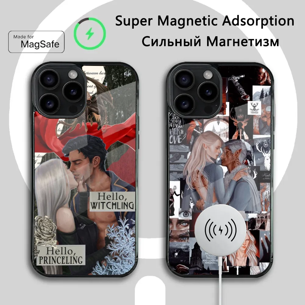

Throne Of Glass Phone Case For iPhone 16 15 14 13 12 11 Plus,Pro,Max Mini Magsafe Magnetic Wireless Charging