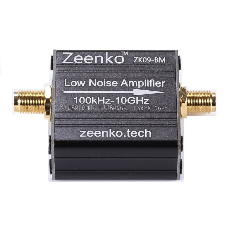 LNA Ultra Wideband RF Low Noise Amplifier USB Charging 100k-10GHz High Gain Amplifier ZK09