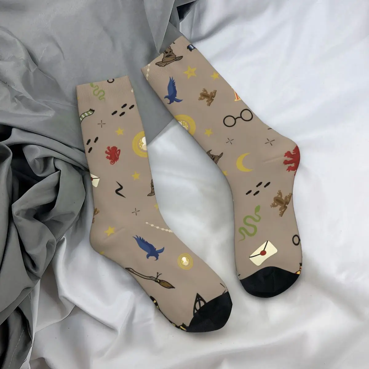 Fashion Men's Socks Casual Cartoon Harries Movie P-Potters Magic World Sock Skateboard Women Socks Spring Summer Autumn Winter - Image 3