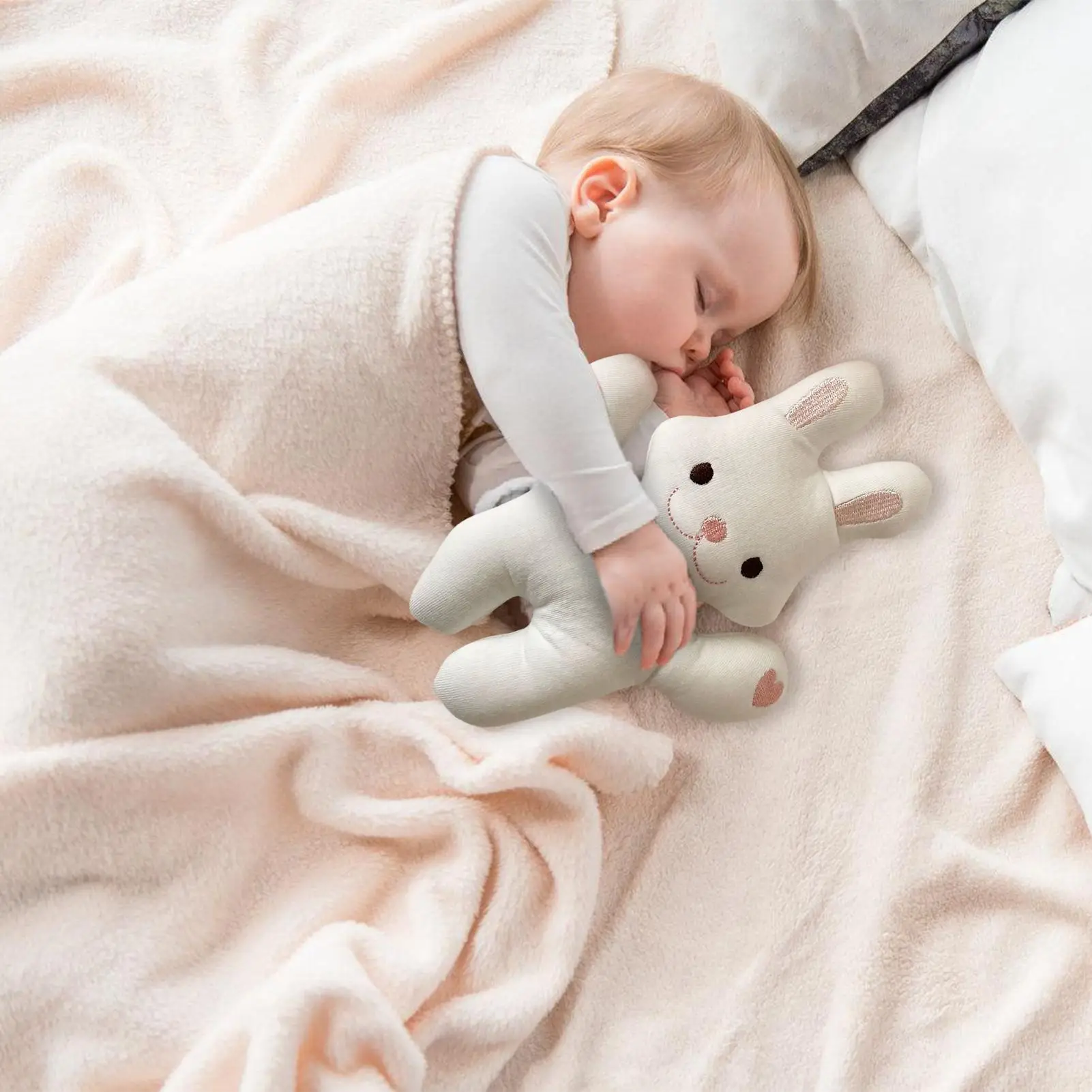 

Плюшевая кукла-пустышка с кроликом для сна, моющаяся, успокаивающая, безопасность для детской комнаты на день рождения, маленьких девочек
