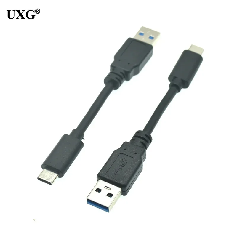 10cm 0.3m 1m 5M 3A 65w USB 3.0 typ C krótki kabel kabel przewód do ładowania danych USBC do tabletu telefon komórkowy napęd dysku aparat