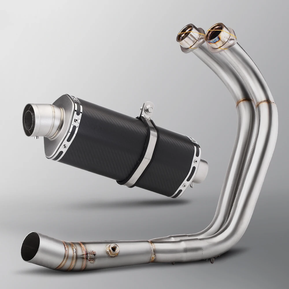 

Slip On Line For Yamaha R7 MT07 FZ07 XSR700 2014-26 Motorcycle Exhaust Full System Kit Manifold Headers Line Pipe 51MM Muffler