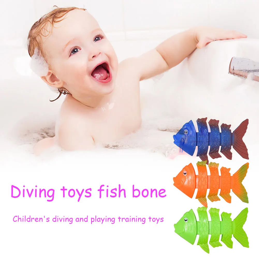 3Pcs Swimming Pool Throwing Toys Wear Resistant Underwater Diving Toys Colorful Underwater Fun Toys for Kids Dive Training