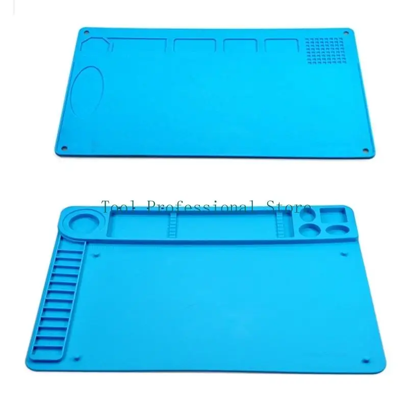 57QF Silicone Soldering Pad Desk Platform Mat for Welding Station Iron Phone PC Repair Magnetic Heat Insulation