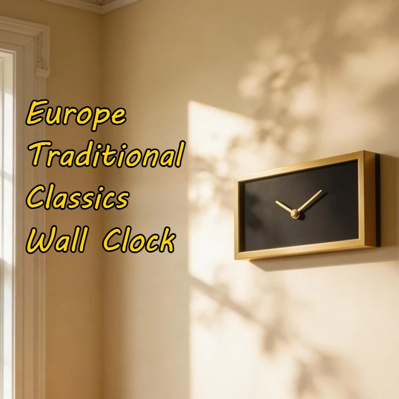 Retro Silence Wall Clocks Matte Dial Moisture-proof Anti-fingerprint Handmade Wall Clocks Traditional Europe High-end Home Decor