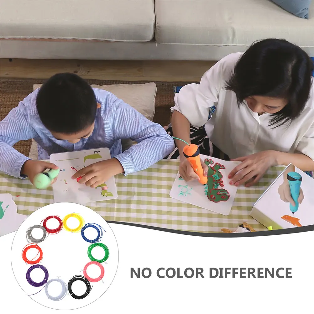 

20pcs Multi-Color Filament 1.75Mm Pla Refills Smooth Printing Filament No Clogging Anti-Wear Material Printer