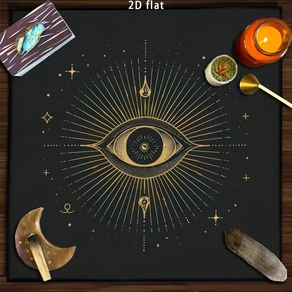 All Seeing Eye Creative Tarot Card Tablecloth Altar Cloth Divination Astrology Card Game Decorative Pad