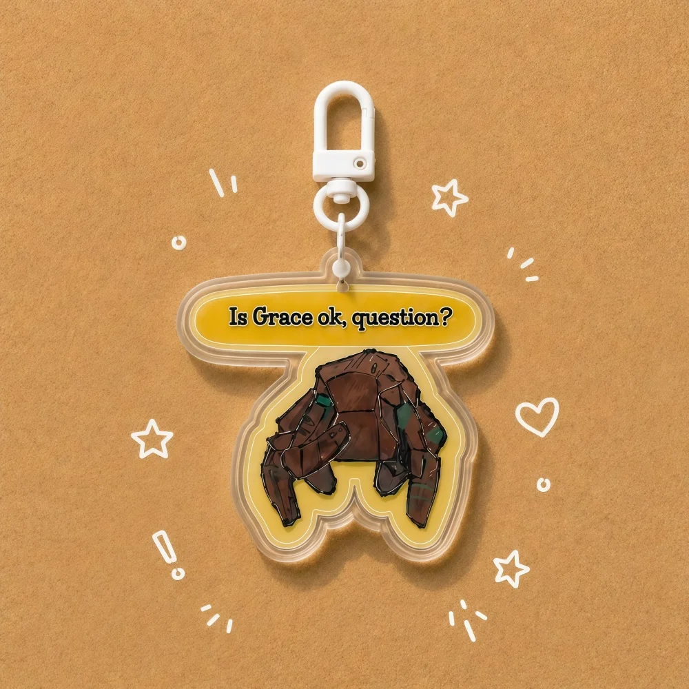 For Popular Movie Peripheral PHM Ryland Grace Rocky Acrylic KeyChain Custom Cartoons Creativity Backpack Pendant Festival Gift view 6
