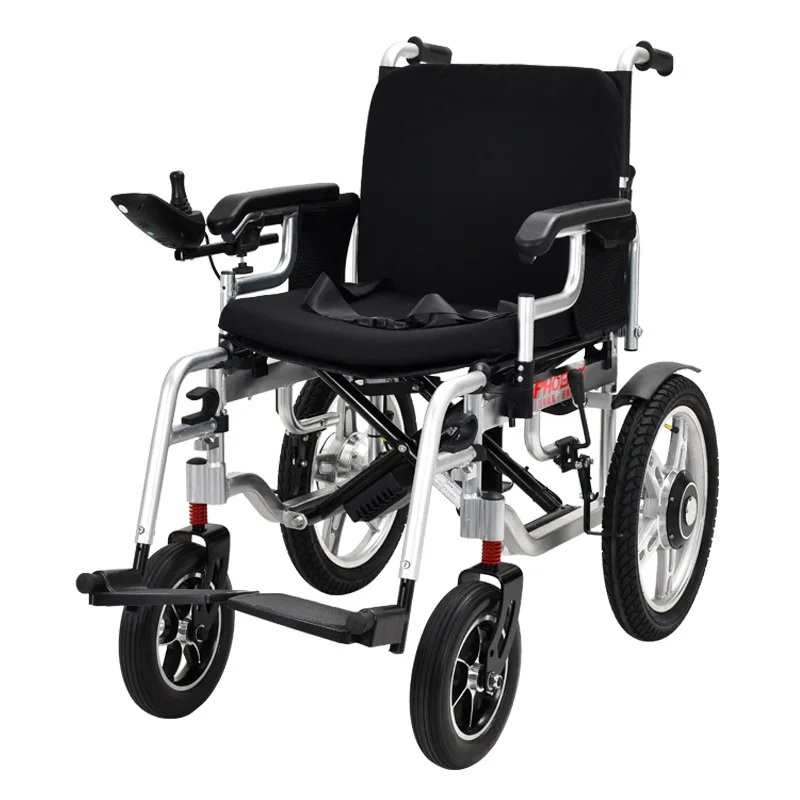 Electric Wheelchair with Reclining High Backrest