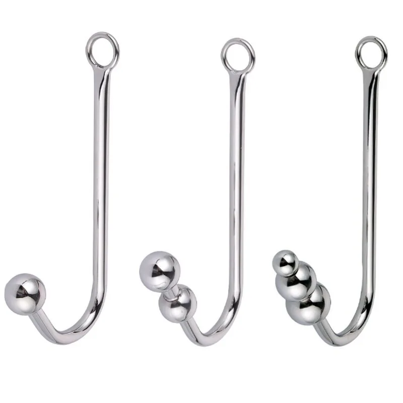 Stainless Steel Anal Hook Anal Beads SM Anal Plug Expansion Sex Toys Metal Butt Plug Prostate Massage Dilator Adult Product