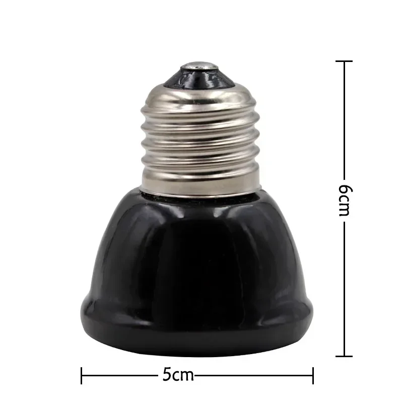 Ceramic Emitter Heat Light  Mini Black Pet Heating Lamp Infrared Bulb  25/50/ 75/100W Brooder Chickens Reptile Lamp