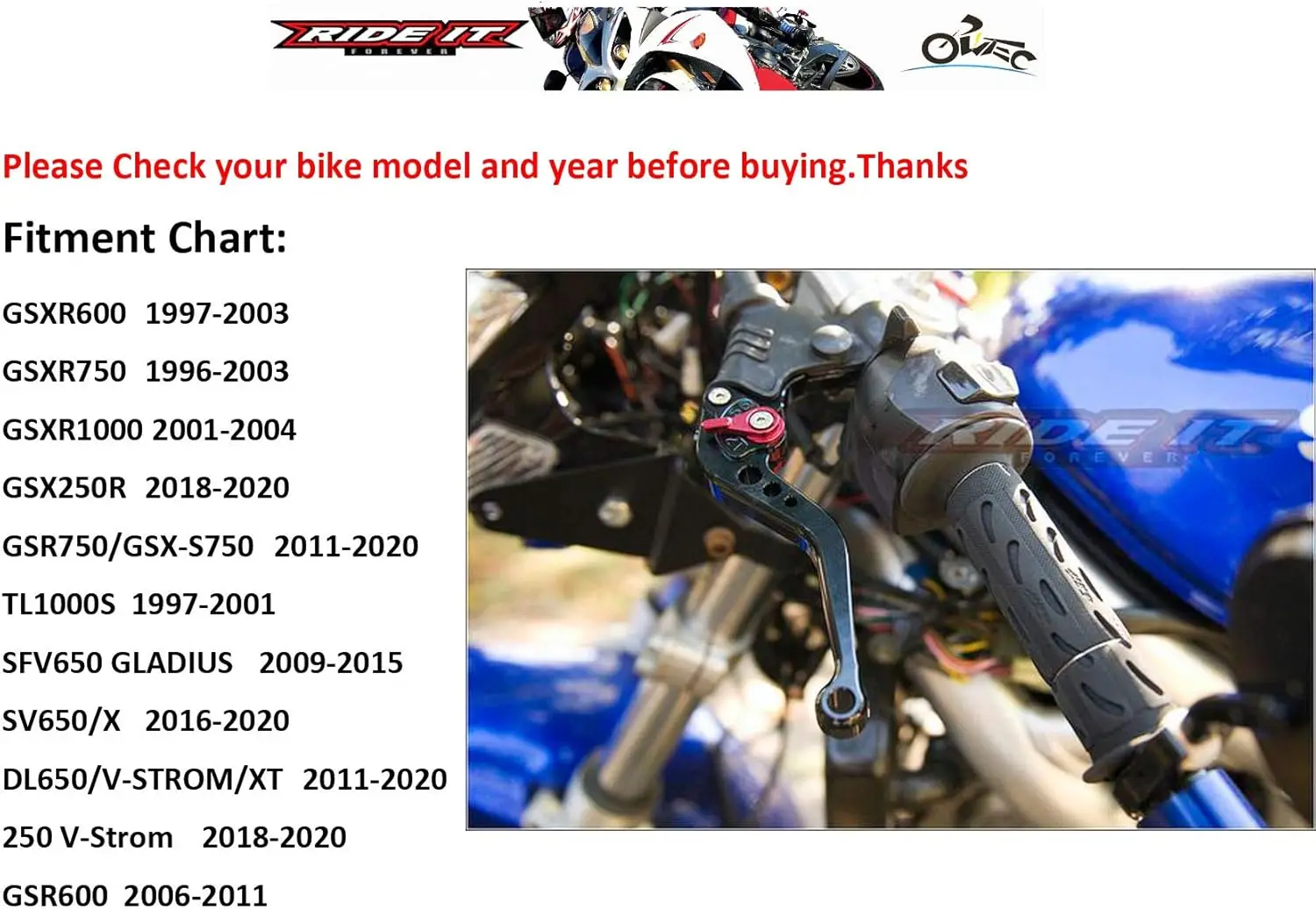 Universal Short Brake Clutch Levers for Motorcycles, Easy Installation, 6-Position Adjustable