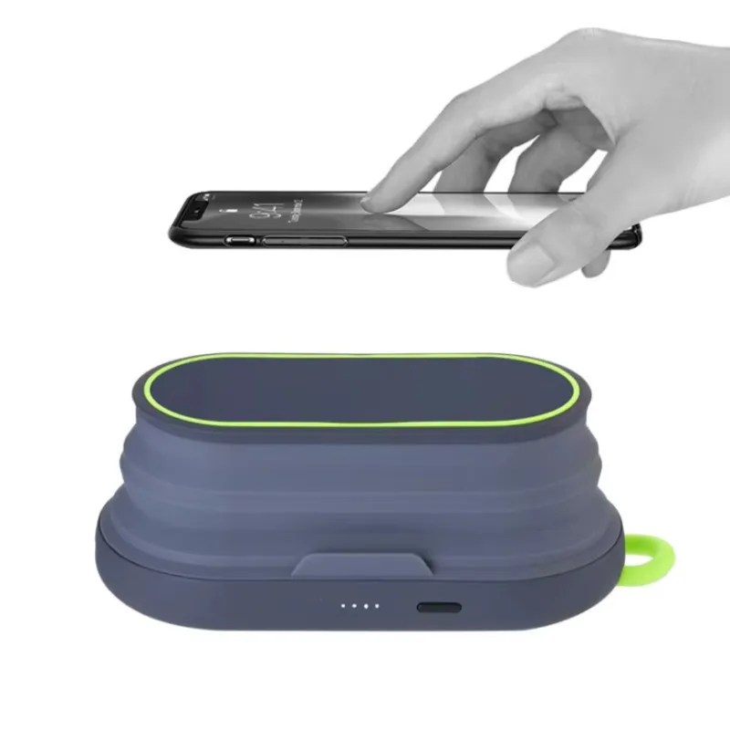 New  Mobile Phone Holder/ Folding Usb Rechargeable Night Led Light/ Wireless Charging and Charging Treasure Drop Shipping