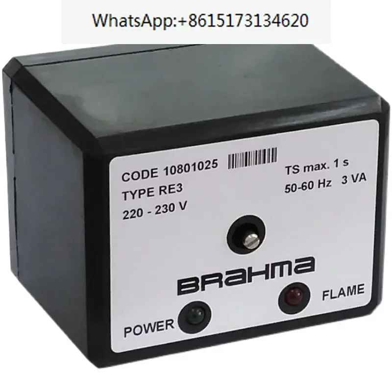 RE3 flame monitor Brahma flame detection switch with base CODE 10801025, original in Italy