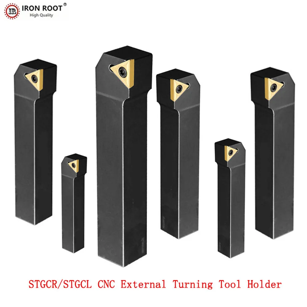 IRON ROOT Turning ToolS STGCR,STGCL1010H09,1212H09,2020K11,2525M11,3232P11 CNC Lathe Turning Tool External Turning Tool Holder