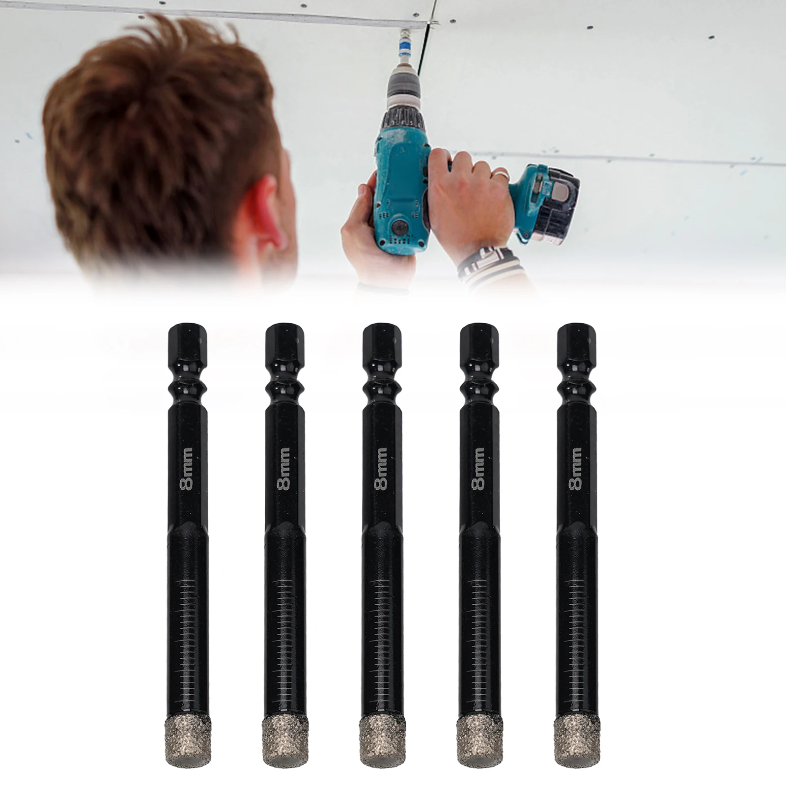 

Enjoy Unmatched Drilling Performance Vacuum Brazed Diamond Drill Bits for Masonry Glass and Concrete 5pcs Set